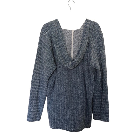 Faherty Hoodie Sweatshirt Whitewater Blue Terrycloth X Large - Picture 3 of 6